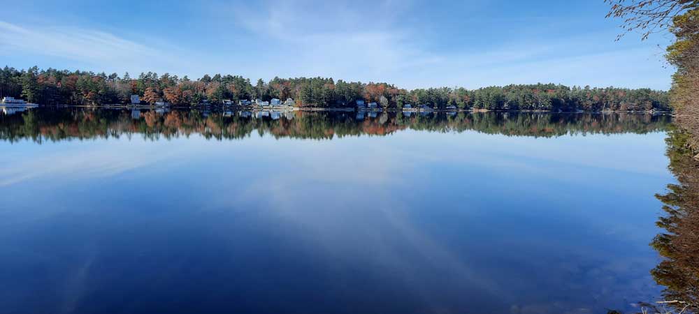 view of lake from Kristi Borst's dock